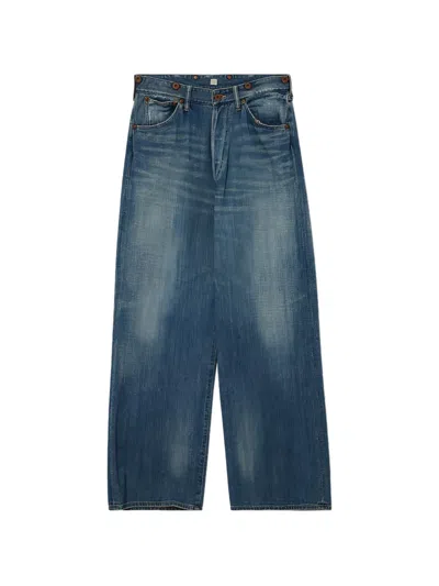 Taiga Takahashi Buttoned Trousers In Blue