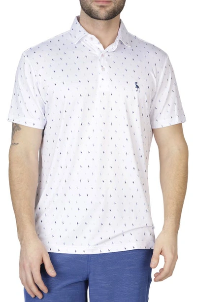 Tailorbyrd Byrd Performance Polo In White Dove