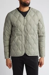 Taion Military Quilted Packable Water Resistant 800 Fill Power Down Jacket In Dark Sage Green