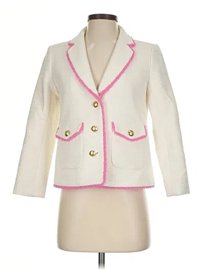 Pre-owned Talbots Blazer Jacket In Ivory