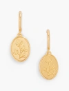 Talbots Coffee To Cocktails Drop Earrings - Gold - 001  In Green