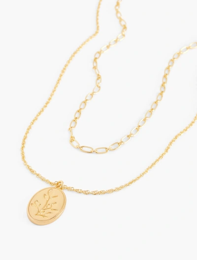 Talbots Coffee To Cocktails Necklace - Gold - 001