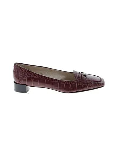 Pre-owned Talbots Flats In Burgundy