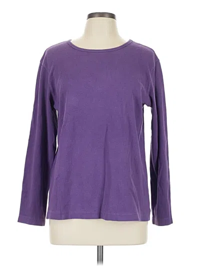 Pre-owned Talbots Pullover Sweater In Purple