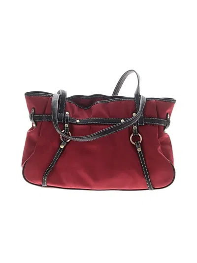 Pre-owned Talbots Shoulder Bag In Burgundy