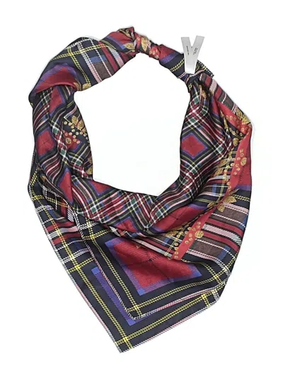 Pre-owned Talbots Silk Scarf In Burgundy