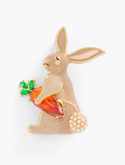 Talbots Spring Bunny Brooch - Fawn/gold - 001  In Fawn,gold