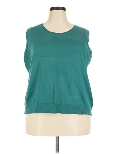 Pre-owned Talbots Sweater Vest In Teal