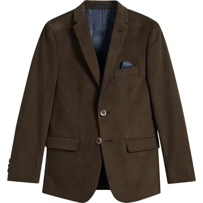 Tallia Kids' Corduroy Blazer In Brown