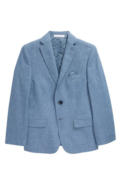 Tallia Kids' Linen Blend Sport Coat In Blue