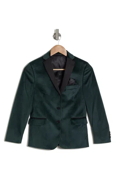 Tallia Kids' Velvet Dinner Jacket In Green