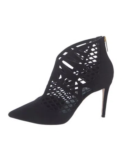 Pre-owned Tamara Mellon Suede Boots In Black