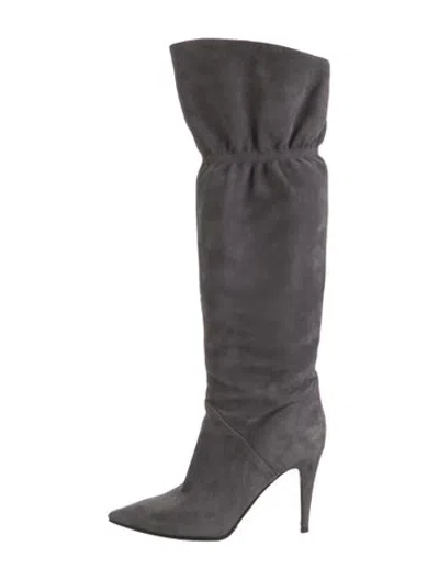 Pre-owned Tamara Mellon Suede Boots In Grey
