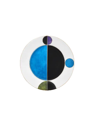 Tania Bulhões Bread Plate Bossa Bleu In Multi