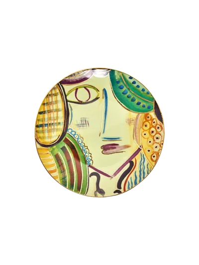 Tania Bulhões Dessert Plate Portrait In Multi