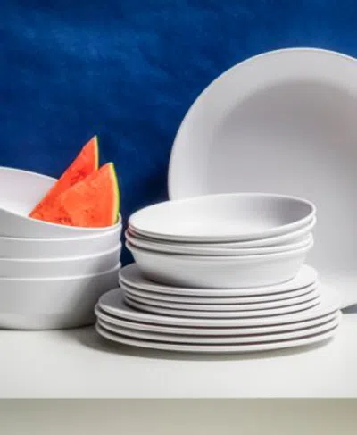 Tarhong Tar Hong Edge Matte Melamine Dinnerware Collection In White