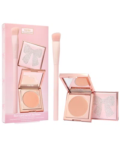 Tarte 2-piece Face Card Never Declines Cc Undereye & Brush Set In Light Medium Peach