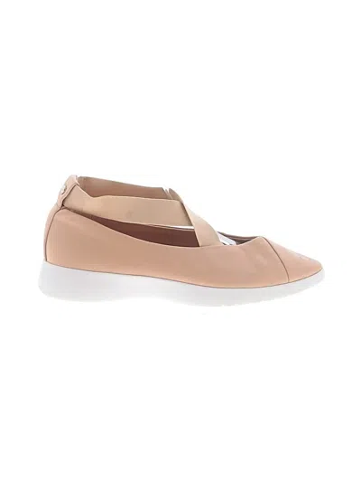 Pre-owned Taryn Rose Flats In Tan