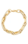 Tasha Chain Link Bracelet In Gold/ Ivory