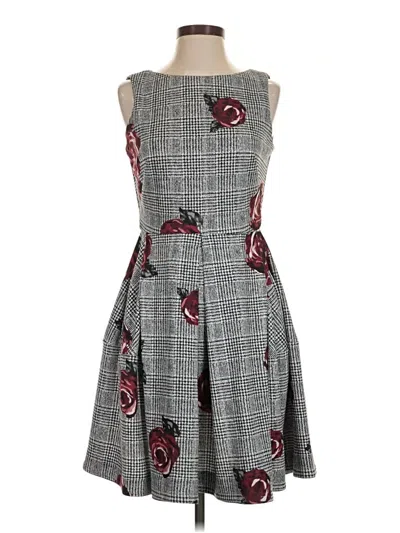 Pre-owned Taylor Cocktail Dress In Gray
