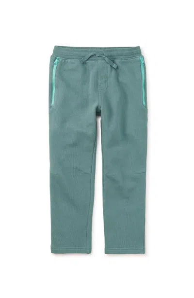 Tea Collection Kids'  Feeling Zippy Joggers In Green
