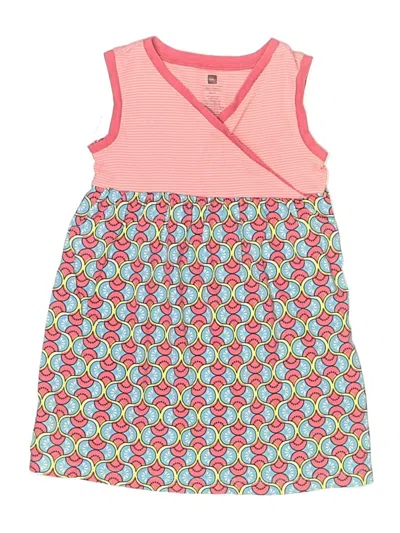 Pre-owned Tea Kids' Dress In Pink