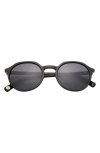 Ted Baker 51mm Polarized Round Sunglasses In Black