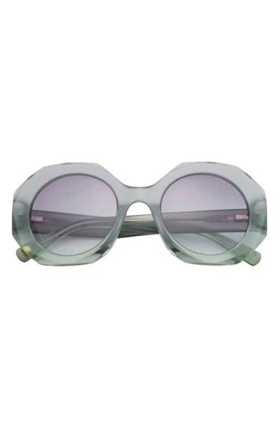 Ted Baker 51mm Round Sunglasses In Green Crystal