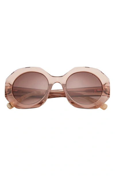 Ted Baker 51mm Round Sunglasses In Pink