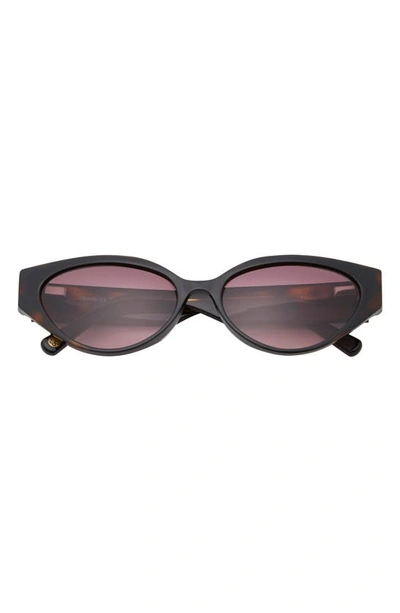 Ted Baker 54mm Full Rim Cat Eye Sunglasses In Black