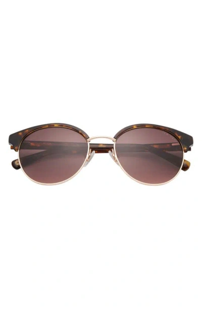 Ted Baker 54mm Round Sunglasses In Brown