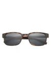Ted Baker 55mm Polarized Square Sunglasses In Tortoise