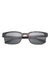 Ted Baker 55mm Polarized Square Sunglasses In Gray