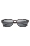 Ted Baker 55mm Polarized Square Sunglasses In Grey
