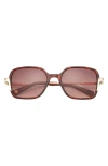 Ted Baker 55mm Square Sunglasses In Tortoise