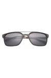 Ted Baker 56mm Polarized Square Sunglasses In Black