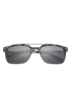 Ted Baker 56mm Polarized Square Sunglasses In Grey Tortoise