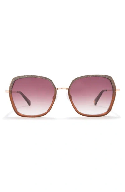 Ted Baker 56mm Square Sunglasses In Red