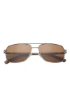 Ted Baker 59mm Navigator Sunglasses In Brown