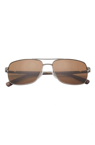 Ted Baker 59mm Navigator Sunglasses In Gunmetal