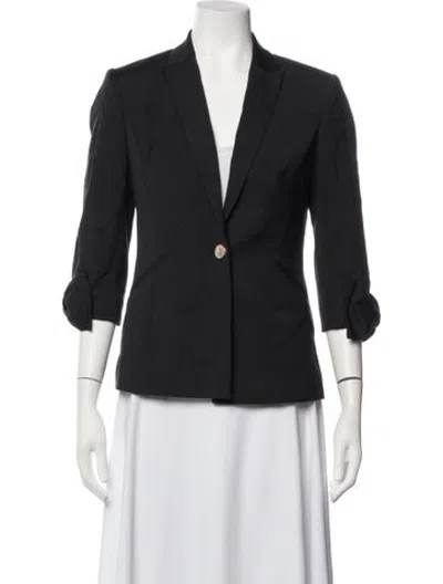 Pre-owned Ted Baker Acetate Blazer In Black