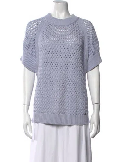 Pre-owned Ted Baker Crew Neck Sweater In Blue