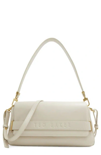 Ted Baker Debossed Leather Crossbody Bag In Paper Milled Nappa Leather