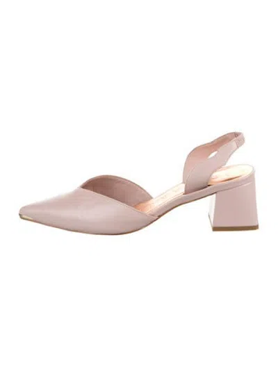 Pre-owned Ted Baker Leather Slingback Pumps In Pink