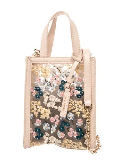 Pre-owned Ted Baker Leather Top Handle Bag In Neutrals