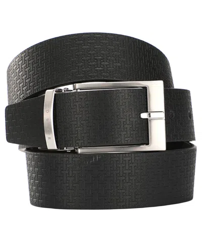 Ted Baker Men's Reversible Dress Leather Belt In Black