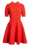 Ted Baker Mia Knit Skater Dress In Red