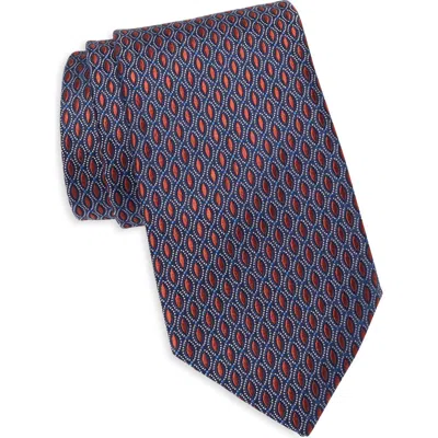 Ted Baker Orchardson Neats Silk Blend Tie In Brown/ Blue