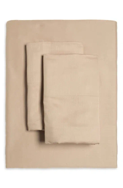 Ted Baker Plain Dye Collection Sheet Set In Taupe