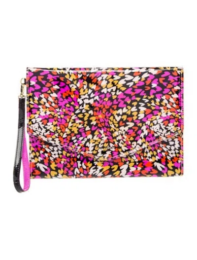 Pre-owned Ted Baker Pvc Clutch In Pink